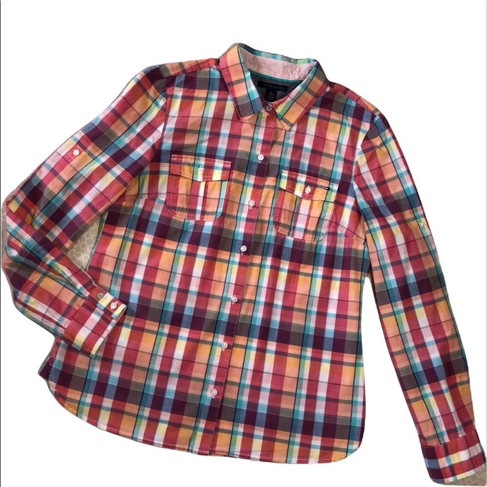 Tommy Hilfiger Plaid ButtonDown Size L